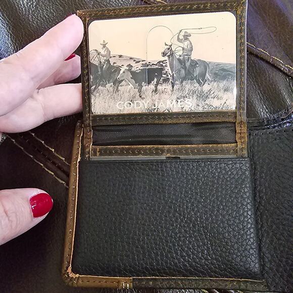 Cody James Leather Billfold Wallet Men's Brown NEW - Picture 6 of 10